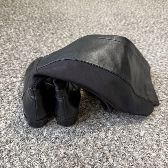 Michael Kors Black Leather Over The Knee Tall Riding Boots Size 7.5 M Stretch - Picture 4 of 7